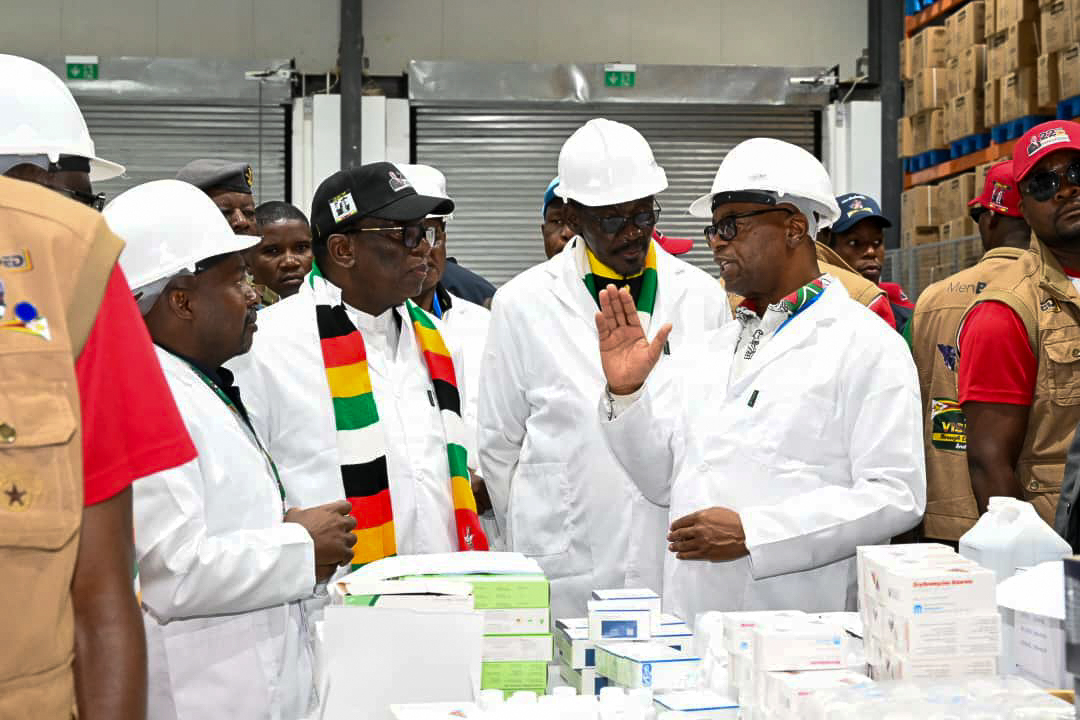 The President commissioned the NatPharm medical warehouse in Mutare