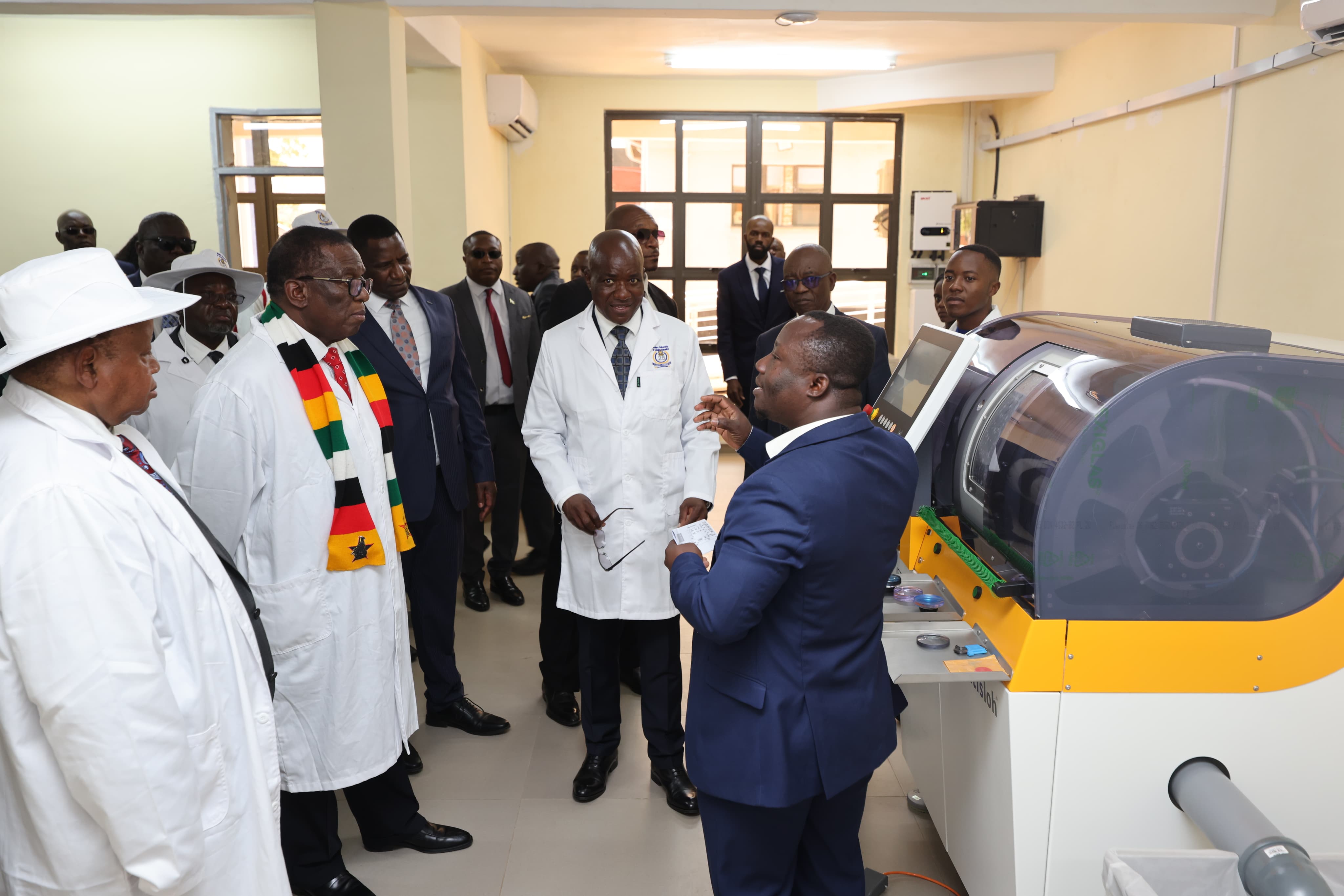 Officially commissioned the PALPO Technologies Plant at Bindura University.